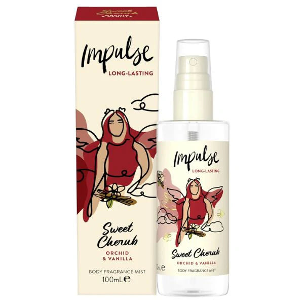 IMPULSE BODY MIST SWEET CHERUB OCHID& VANILLA 100ML