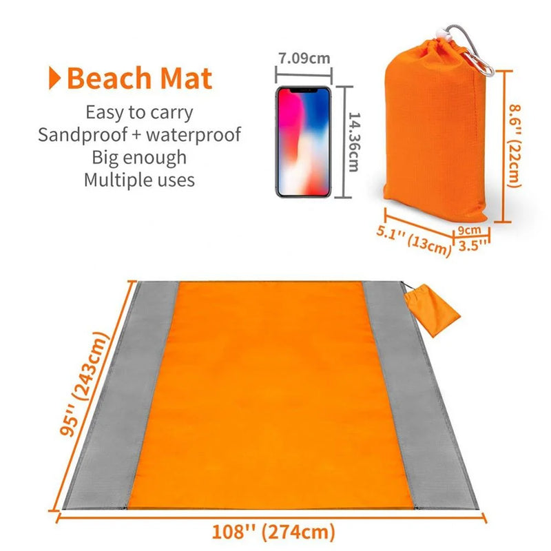 Beach Mat Set 78" x 83" Waterproof