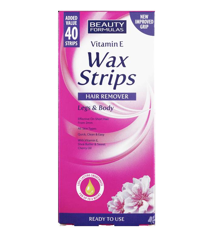 Beauty Formulas Wax Strips Legs & Body 40 Strips