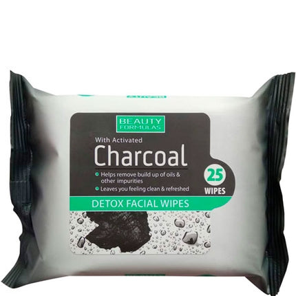 Beauty Fromulas Charcoal Detox Facial Wipes 25's