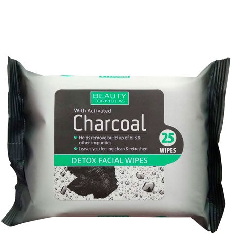 Beauty Fromulas Charcoal Detox Facial Wipes 25's