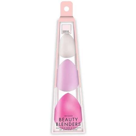 FOREVER BEAUTIFUL ASSTD MAKEUP BLENDER SPONGES 3PK