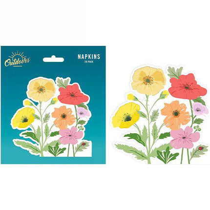 Bello Cut Out Floral Paper Napkins 20pk