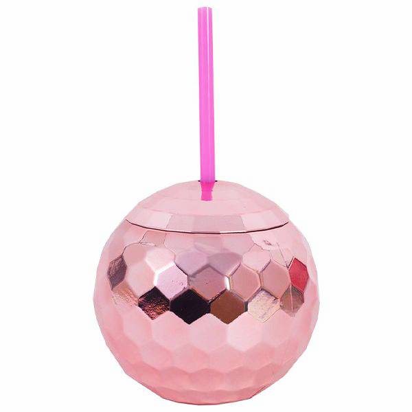 Bello Disco Mirrorball Tumbler With Straw