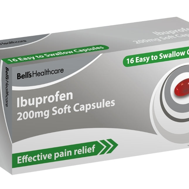 Bells Ibruprofen 200mg Liquid Capsules 16's