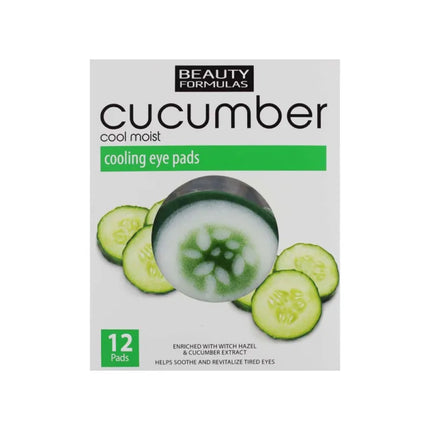 Beauty Formulas Cucumber Cooling Eye Pads 12's