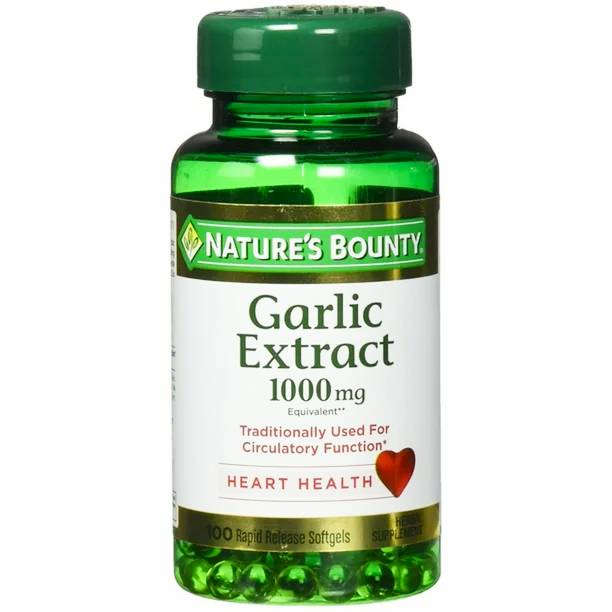 Nature's Bounty Garlic Extract 1000mg-100 S/gels