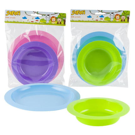 Safari Baby Bowl & Plate Set 2pc