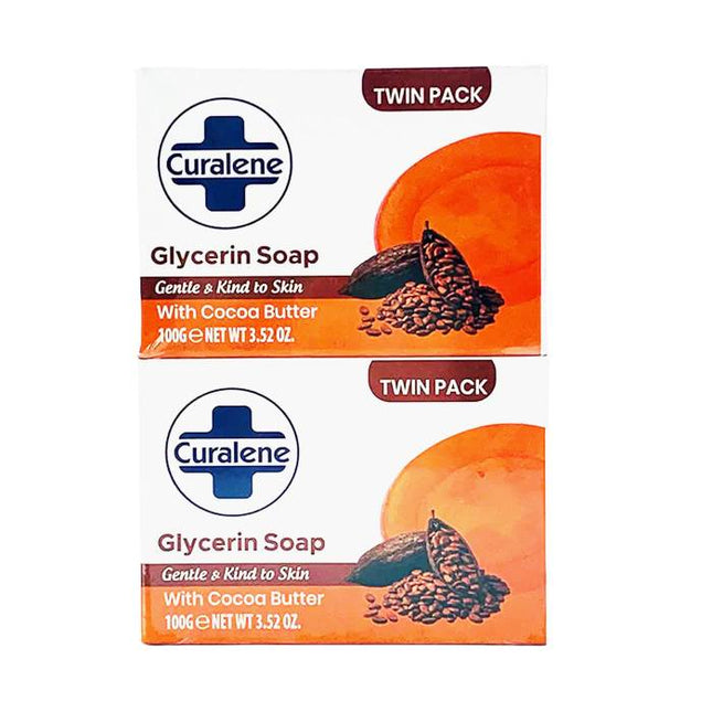 Curalene Soap Glycerine Cocoa Butter Twin 100g