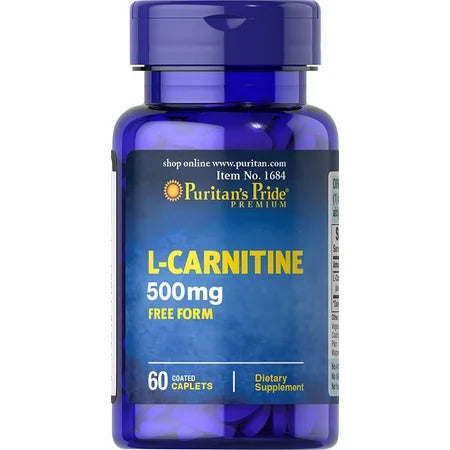 Puritan's Pride L- Carnitine 500mg Caplets 60's