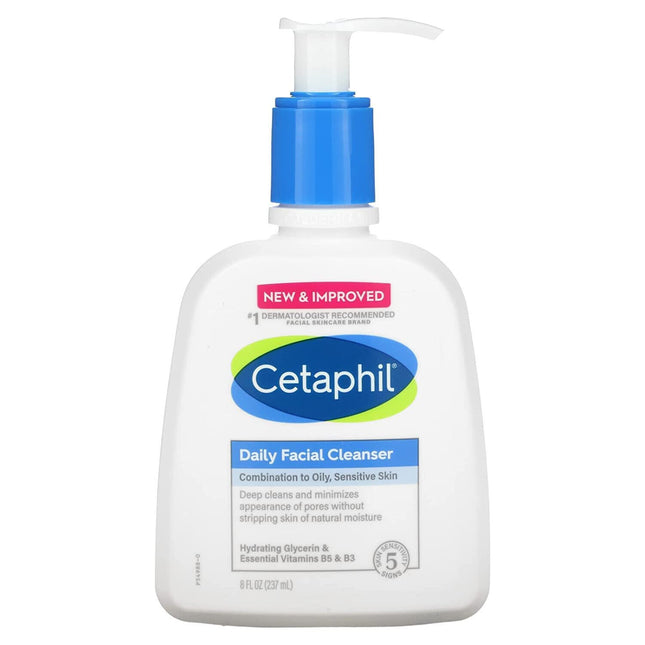 Cetaphil Daily Facial Cleanser Comb to Oily Sensitive  8oz