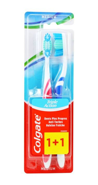 Colgate Triple Action ToothBrush Medium 2's