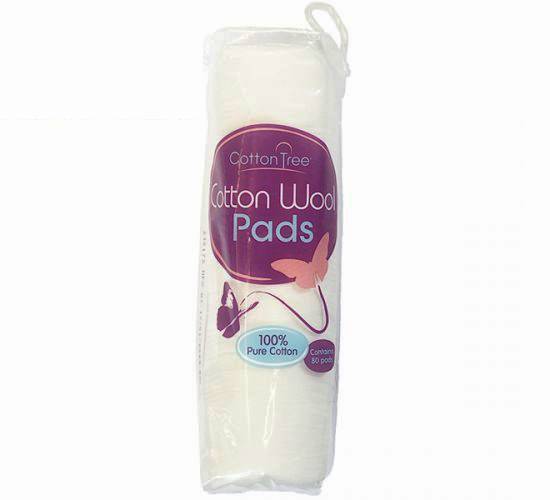 Cotton Tree 100% Cotton Round Wool Pads 80 Pads