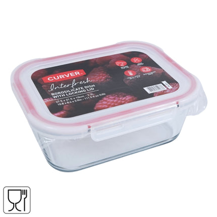Curve Interfresh Glass Dish With Cover