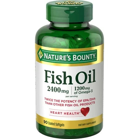 Nature's Bounty Odorless Fish Oil 2400mg 90 Softgels