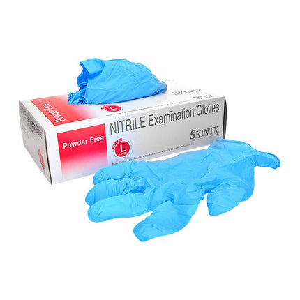 Skintx  Nitrile Exam P/Free Large Gloves 100's