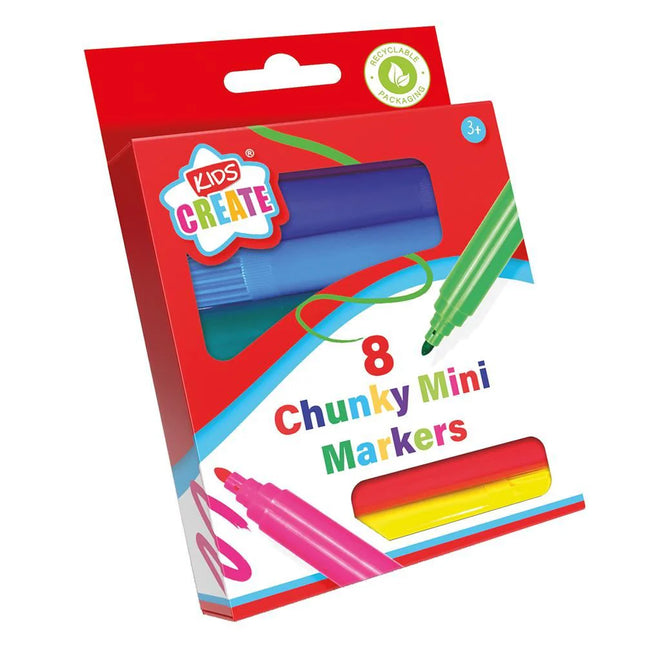 Kids Create Chunky Mini Markers 8pk