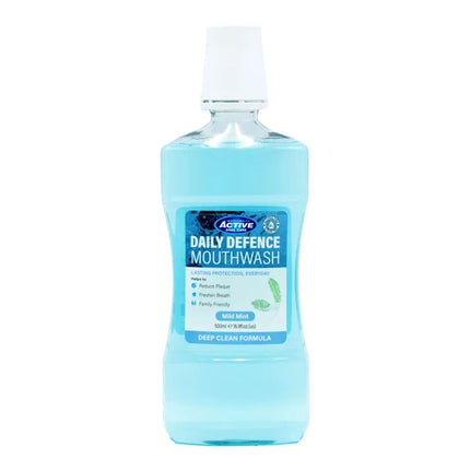 Active Daily Defence Mild Mint Mouthwash 500ml
