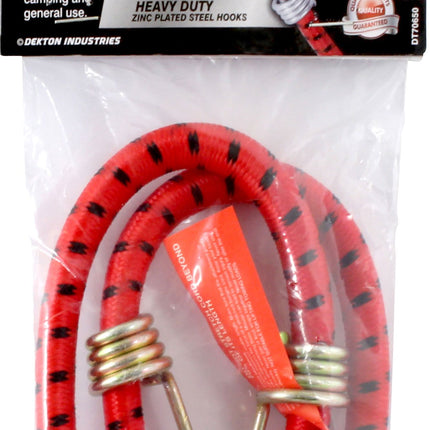 Dekton 24" X 12mm Heavy Duty Zinc Plated Steel Hook Bungee Cord