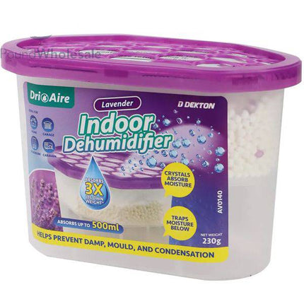 Dekton Dri Aire Lavender Scent Indoor Dehumidifier 500ml