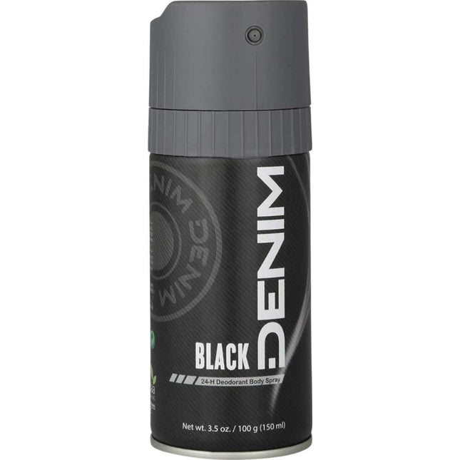 Denim Deodorant Body Spray 150ml Black