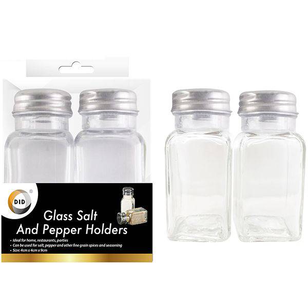 DID Glass Salt & Pepper Holders