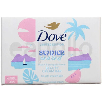 DOVE SOAP 90G SUMMER CARE 2 PACK