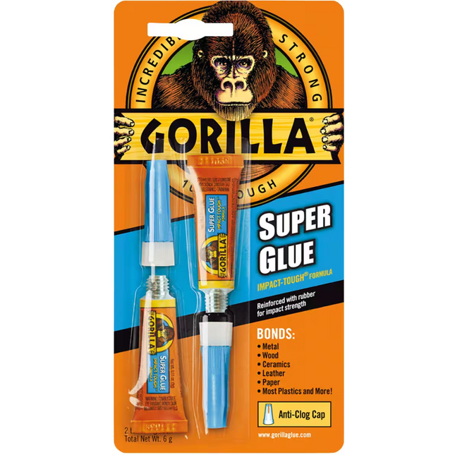 Gorilla Super Glue 2pk
