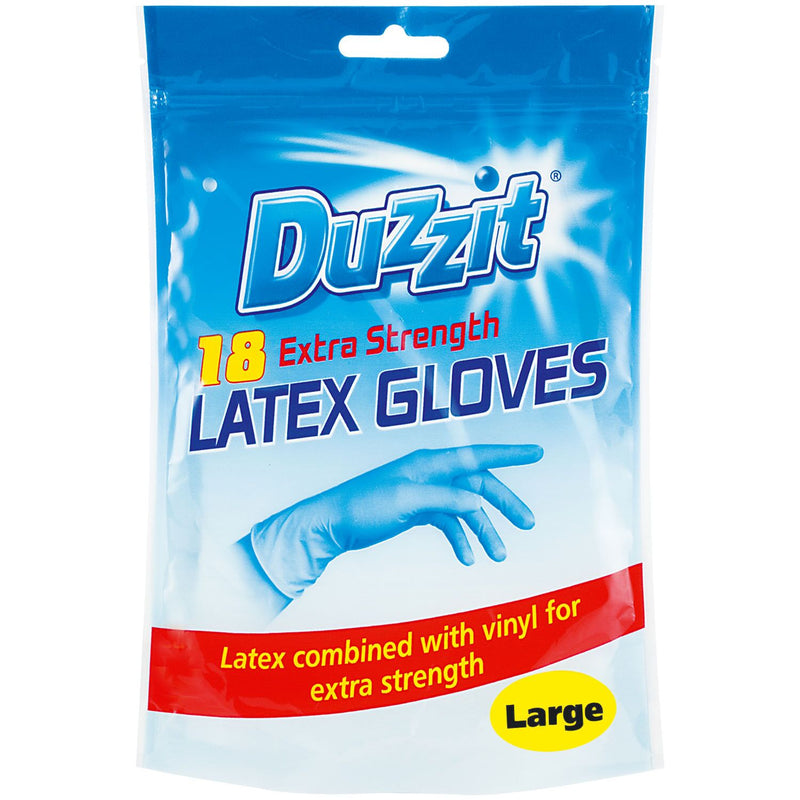 Duzzit Latex Gloves Large 18pk