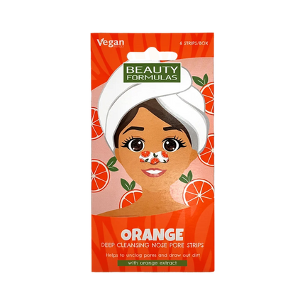 Beauty Formulas Orange Nose Pore Strips 6's