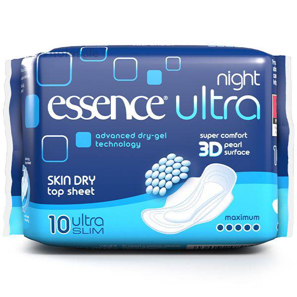 Essence Ultra Night Sanitary Napkins 10's