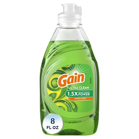 Gain Dish Washing Liquid Ultra Clean 8oz