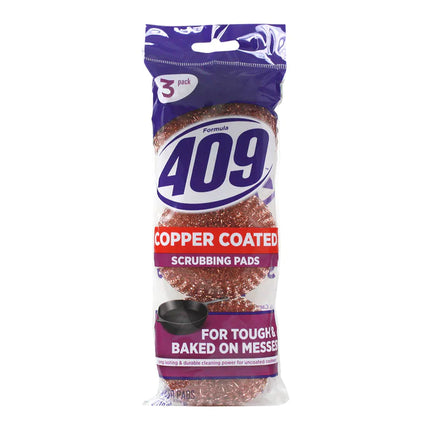 409 Copper Coated Scrubbing Pads 3pk