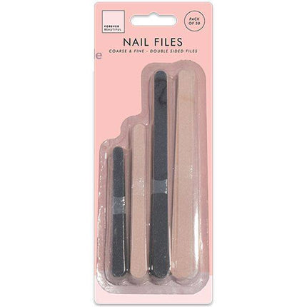 Forever Beautiful Double-Sided Nail Files 30pk