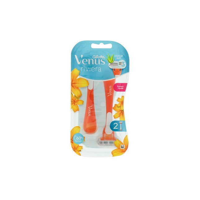 Gillette Venus Riviera Disp Razors 2pc