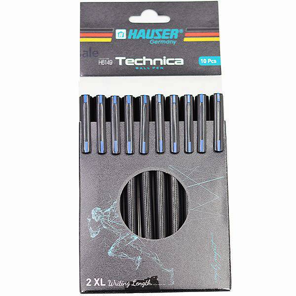 Hauser Technica Blue Premium Ball Pens 10pk
