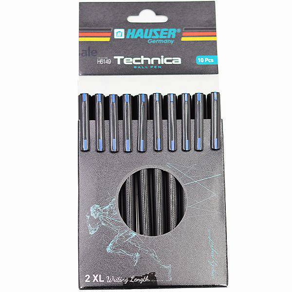 Hauser Technica Blue Premium Ball Pens 10pk