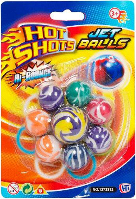 Hot Shots Hi-Bounce Jet Balls 8pk