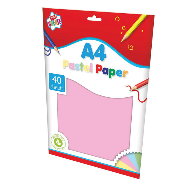 Kids Create A4 Pastel Paper 40sht