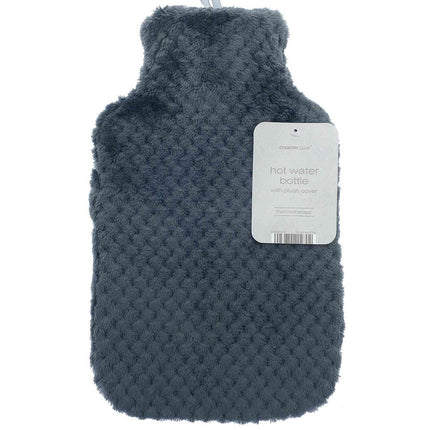 Country Club Hot Water Bottle w/Plush Cover 1L