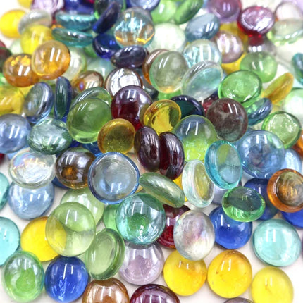DID Decorative Colourful Glass Pebbles 500g