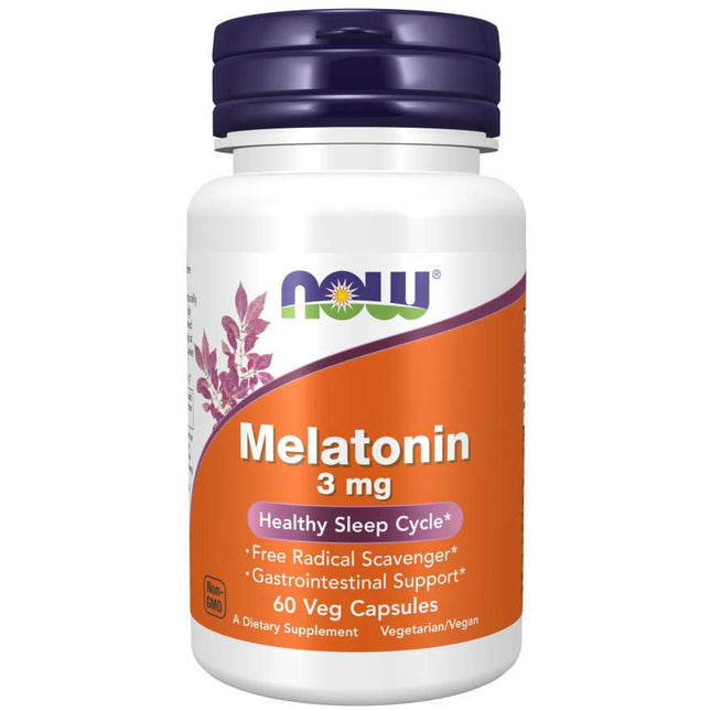 NOW Melatonin 3mg Capsules 60's