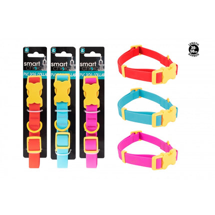 Smart Choice Bright PVC Dog Collar 30-50cm SC1263