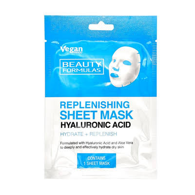 Beauty Formulas Hyaluronic Acid Replenishing Sheet Mask 1pk