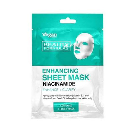 Beauty Formulas Niacinamide Enhancing Sheet Mask 1pk