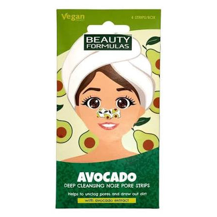 Beauty Formulas Avocado Nose Strips 6's