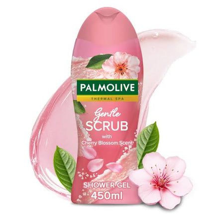 Palmolive Shower Cherry Blossom Gentle Scrub 450ml