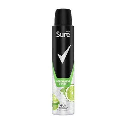 SURE SPRAY 200ML BERGAMOT AND MINT
