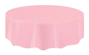 Unique Table Cover Lovely Pink Round 84in