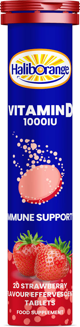Haliborange Vitamin D 1000iu Strawberry Effervescent Tabs 20's